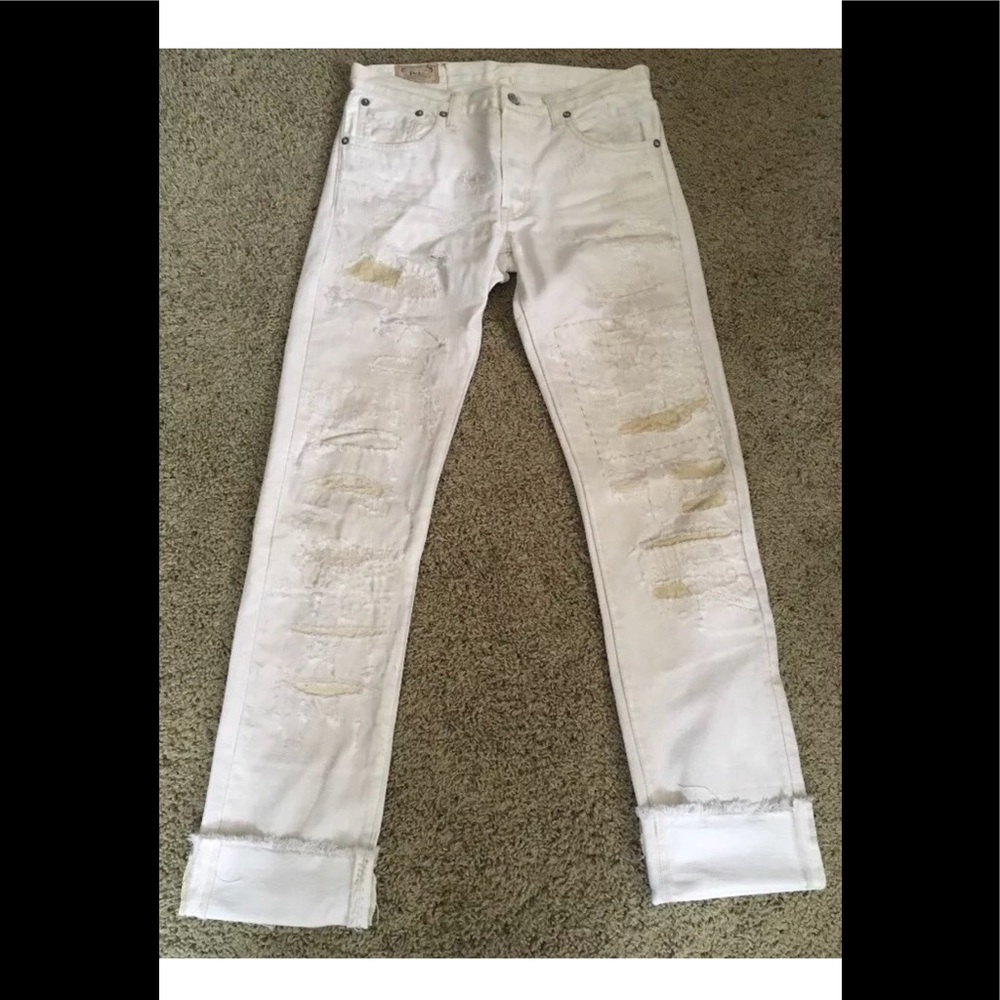 ❗️SOLD❗️Polo RL Sullivan straight jeans 26 Wellesley white - Picture 1 of 8
